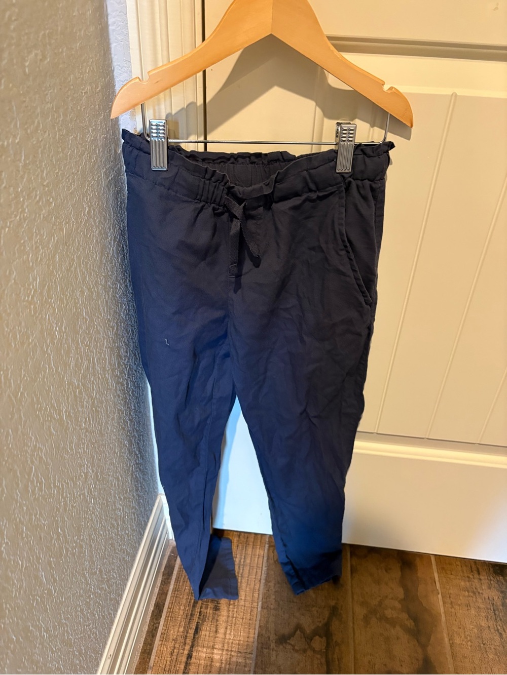 Navy Carters Elastic Waist Girls Pants